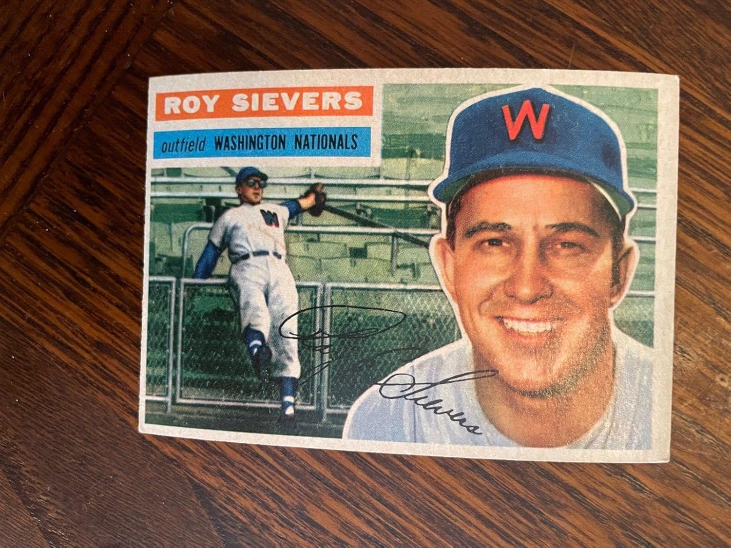 1956 Topps #75 Roy Sievers Washington Nationals Baseball Card Nm - Slabbed Baseball Cards