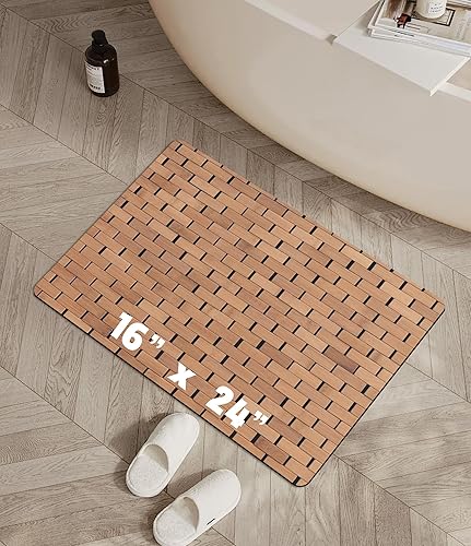 Miniatura 6 de YIHOUSE Tapete de baño de secado rápido para baño alfombra de ducha delgada antideslizante absorbente 175 x 32 pulgadas atardecer