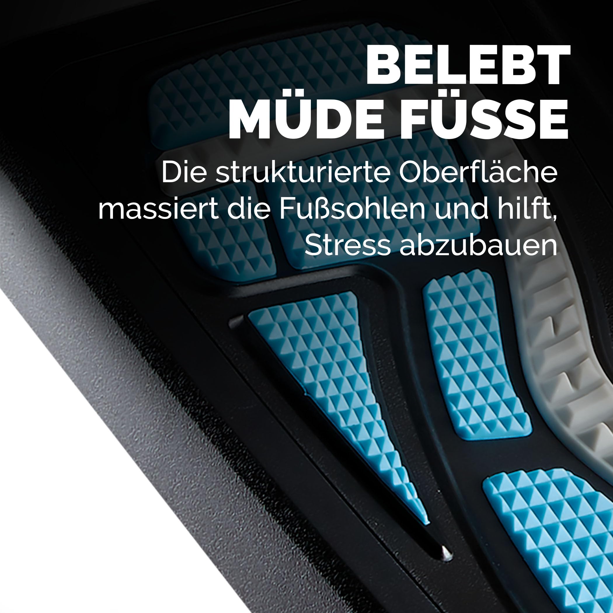 Fellowes 8068001 Fußstütze Energizer verstellbar mit Reflexzonen-Massageoberfläche, schwarz