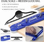 Stair Tread Template Tool – Stair Tread Gauge, Stair Tools for Stair Measuring Tool Stair Gauge Jig Stair Template Stair Step Tool, Hidden Screw Slide Rail Woodworking Shelf Template Projects
