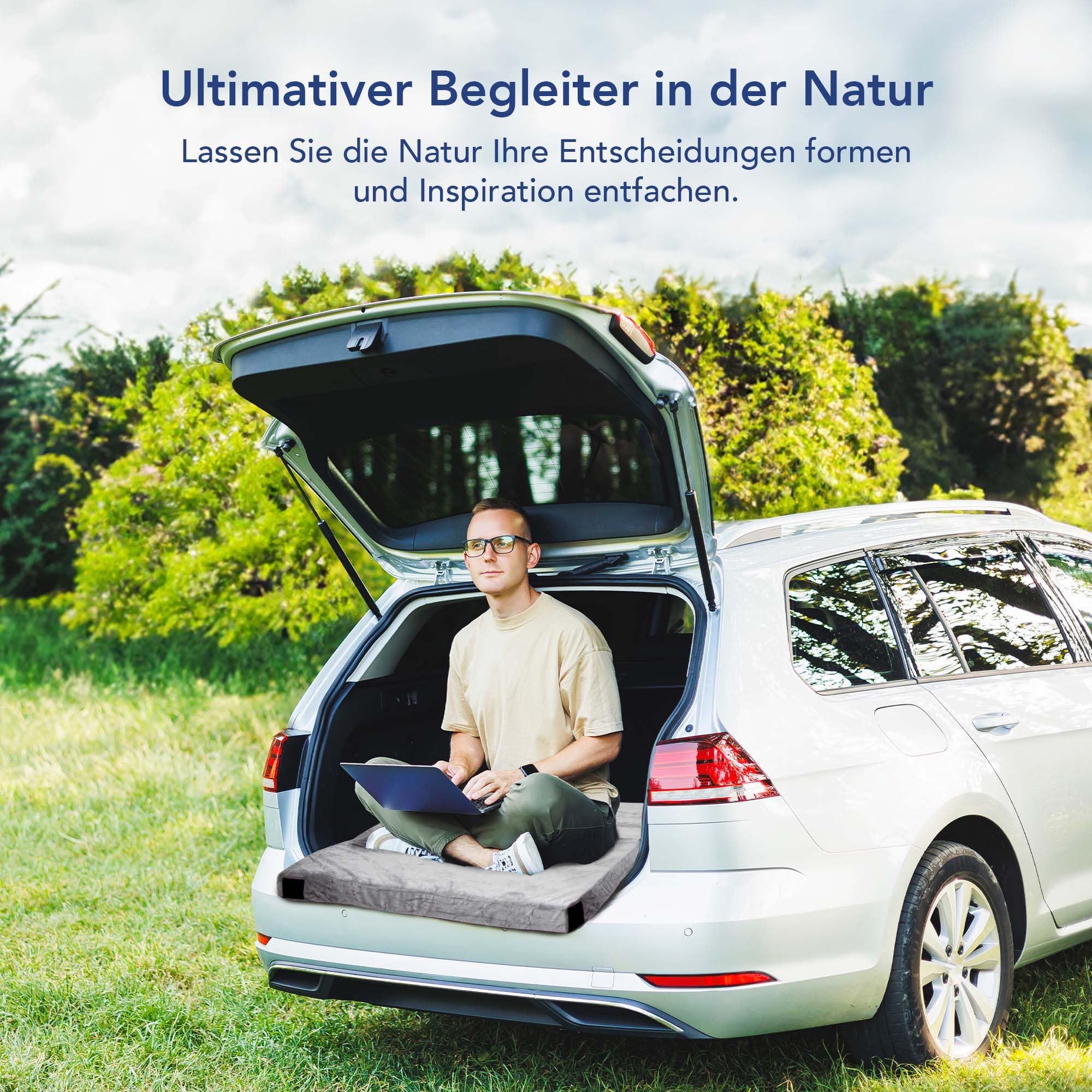 Faltbare Matratze für Camping – Bequeme Schlafmatratze mit Memory Schaum, ideal als Bodenmatratze, Gästebett klappbar oder Schlafmatte Camping für erholsame Nächte