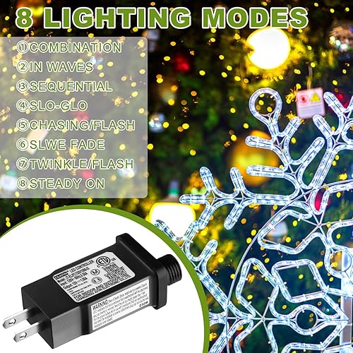 Miniatura 5 de Ceenna 2 piezas inflables decoraciones adaptador de corriente de repuesto 12vdc 1.0a clase 2 fuente de alimentación 120vac 60hz para patio, jardín,