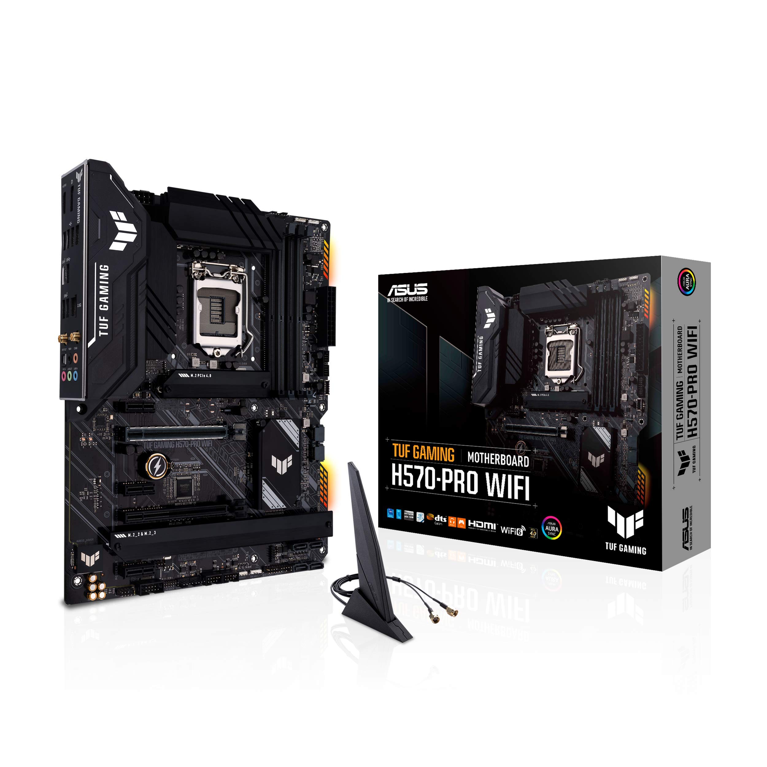 ASUS TUF Gaming H570-PRO WiFi 6 LGA1200 (Intel 11th/10th Gen) ATX Gaming Motherboard (PCIe 4.0, WiFi
