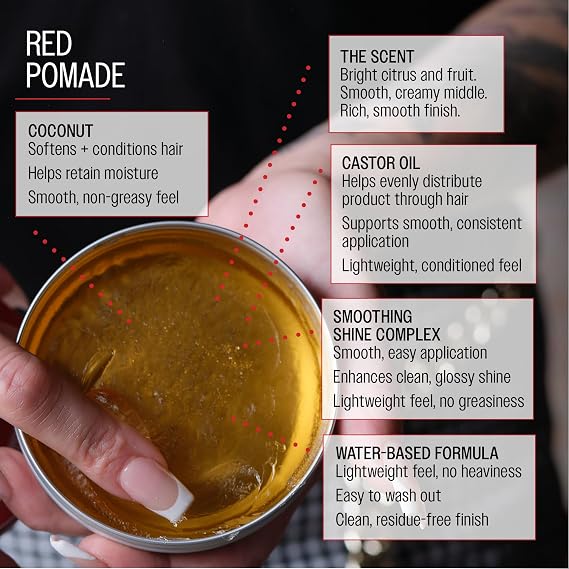 REUZEL Red Pomade Medium Hold High Shine 95g