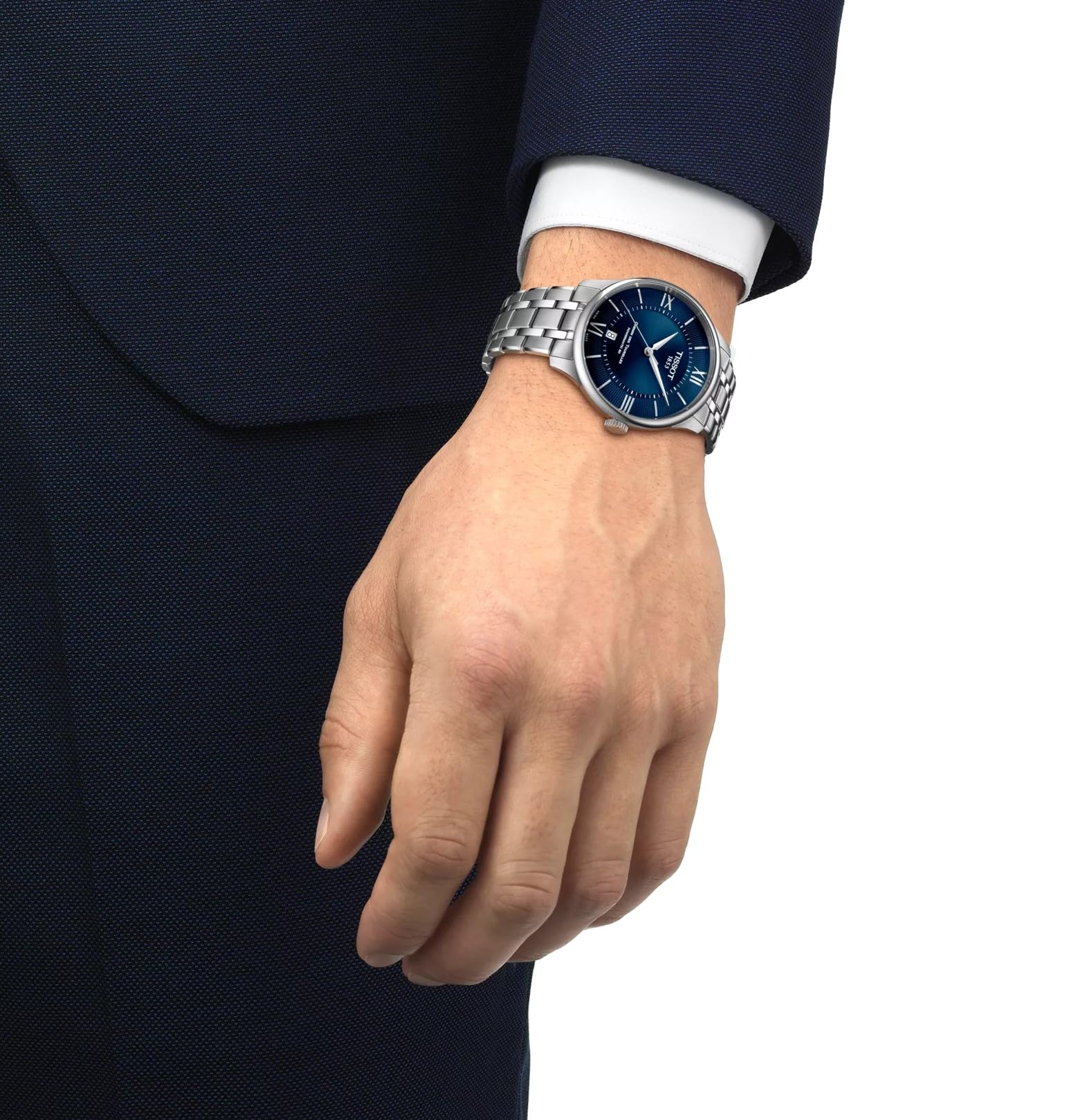 Tissot Reloj de Pulsera analógico automático para Hombre Chemin Des Tourelles Powermatic 80