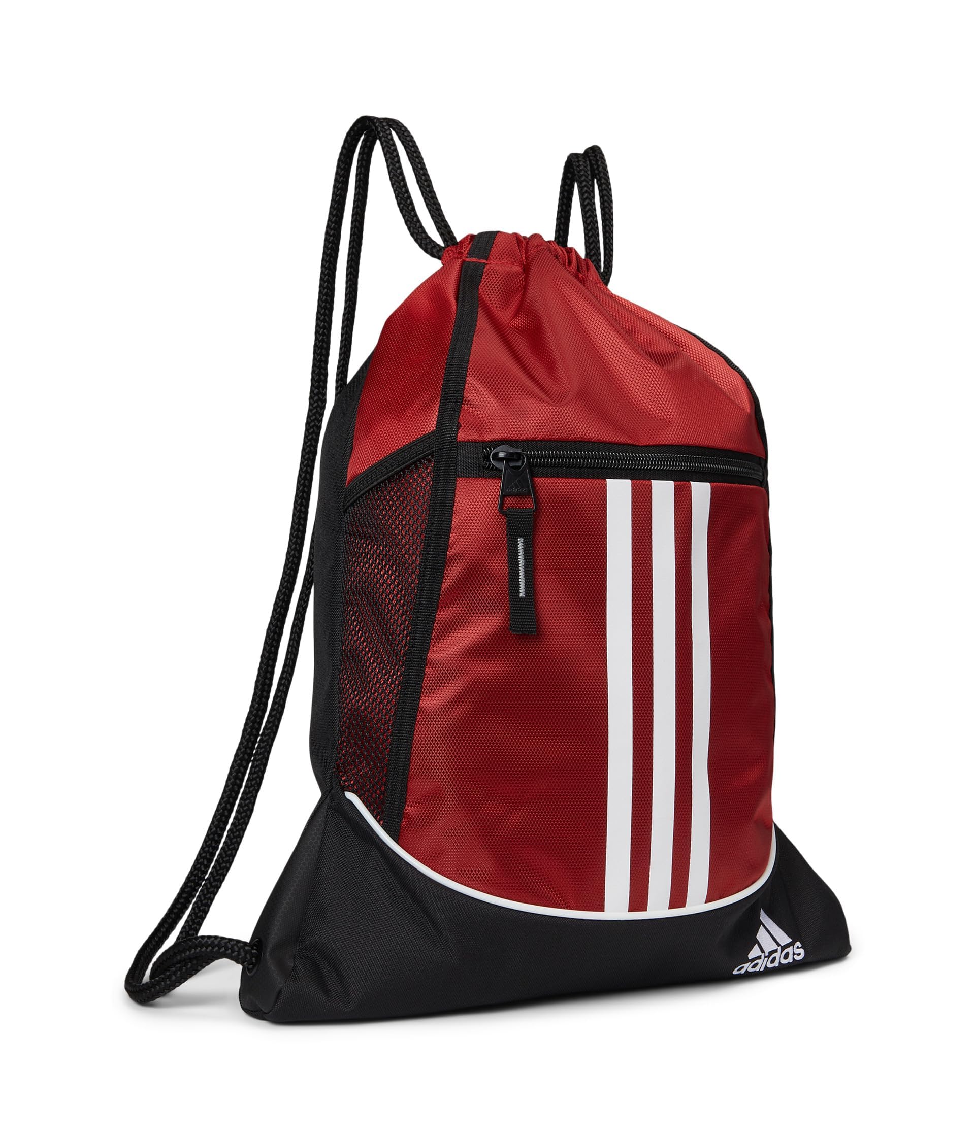 adidasAlliance Sackpack – Drawstring Backpack Small Bag for Men and Women, Team Power Red, One Size