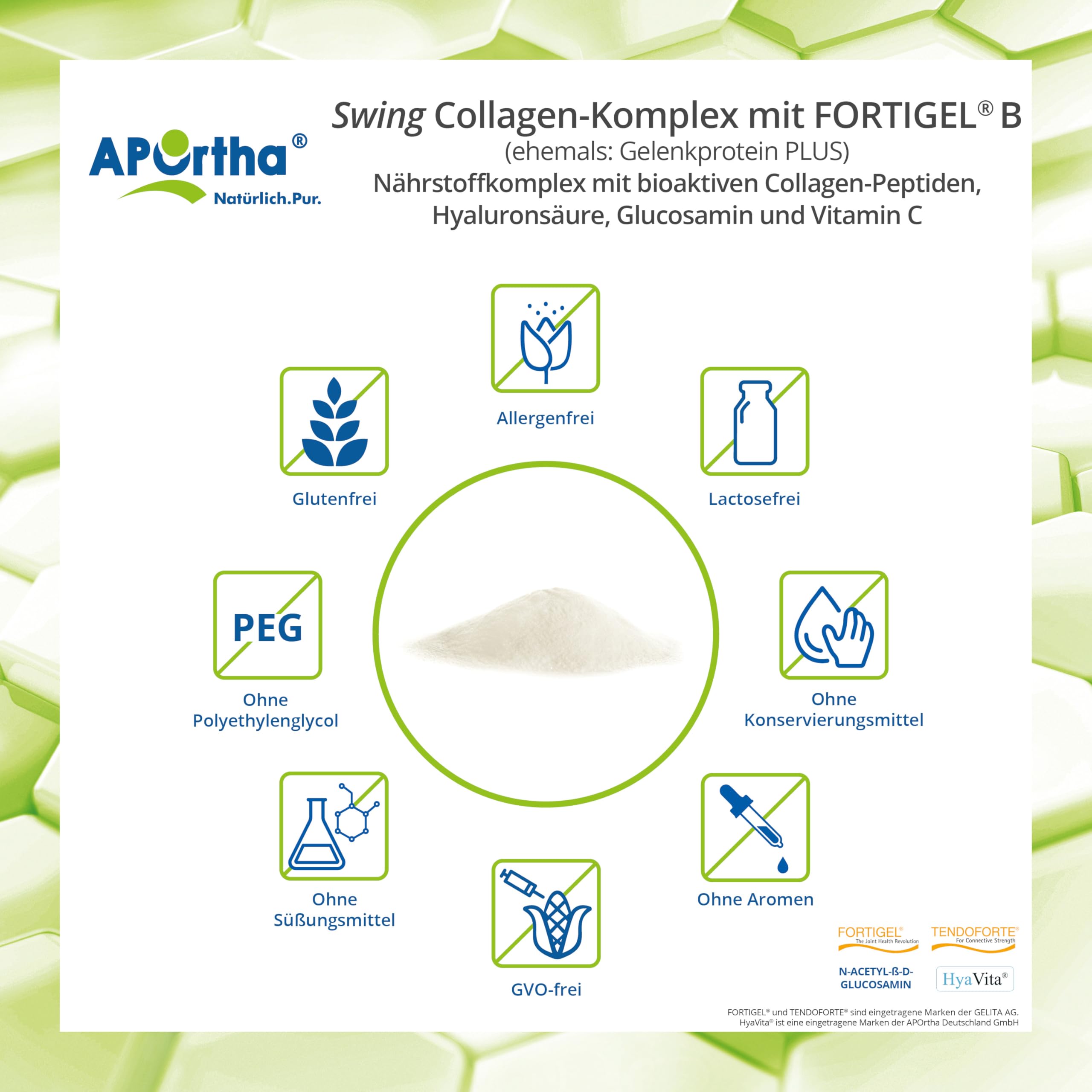 APOrtha® Swing Collagen-Komplex mit FORTIGEL® + TENDOFORTE - 340 g Pulver