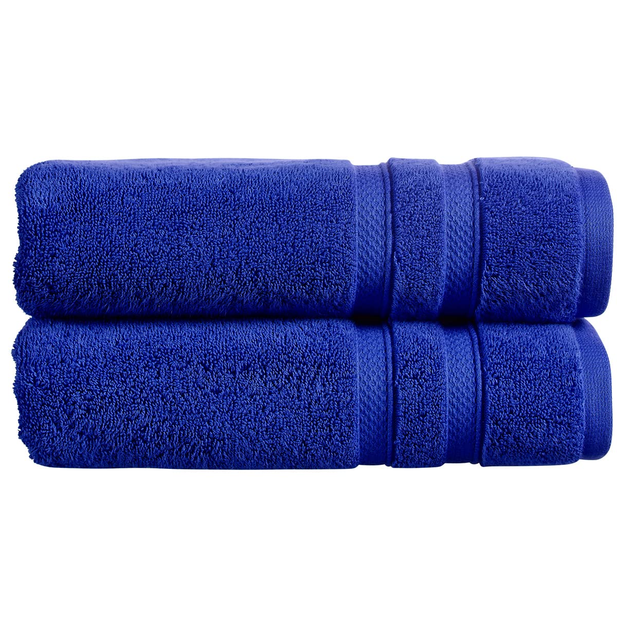 Christy Chroma Bath Towels | Set of 2 | Highly Absorbent Heavyweight 675GSM | Bold and Bright | Soft Velvety Smooth Bathroom Shower Towels | 100% Cotton | Sustainably Made | White — view 91