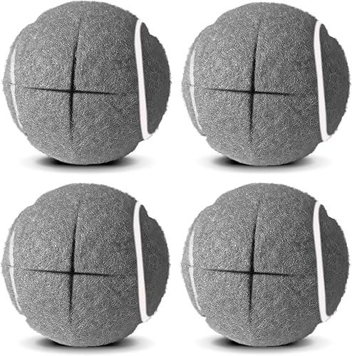 Pelotas de tenis precortadas para caminantes, 4 unidades, deslizadores de fieltro resistentes de larga duración, ajuste universal para la mayoría de
