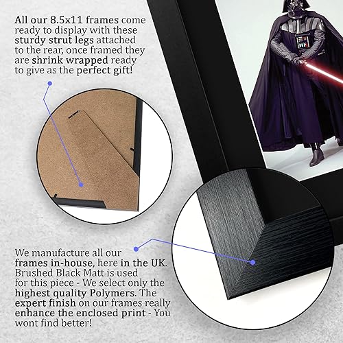 Miniatura 7 de HWC Trading Dave Prowse & James Earl Jones USL enmarcado impreso con autógrafo impreso de Star Wars Darth Vader - Tamaño carta de EE. UU