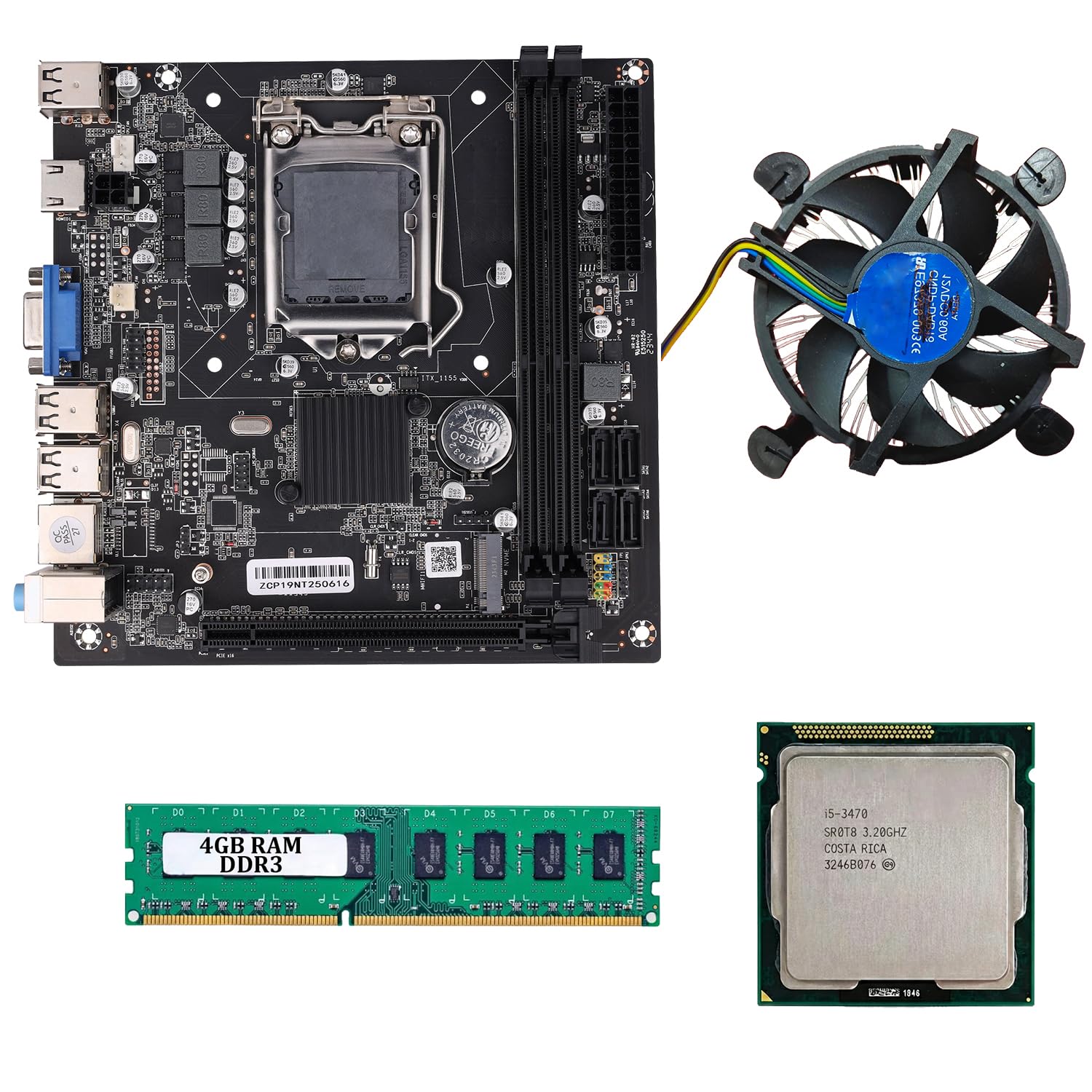 H61 Motherboard Combo with i5 3rd Generation Processor, 4GB DDR3 RAM & Cooling Fan – LGA 1155 Desktop PC Upgrade Kit for Office Work, Study, Browsing and Daily Computing-picture-31