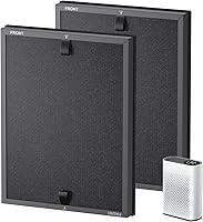 Vista 1 de 2 Pack HAP602 Replacement Filter Compatible with ECOSELF HAP602 / HAP602WF Air Purifier, Air Purifiers Replacement Filter for Home Large Room, #
