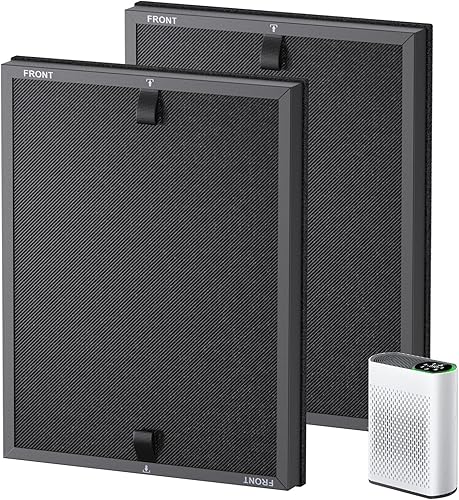 HAP602 - Paquete de 2 filtros de repuesto compatibles con ECOSELF HAP602  HAP602WF, filtro de repuesto para purificadores de aire para el hogar,