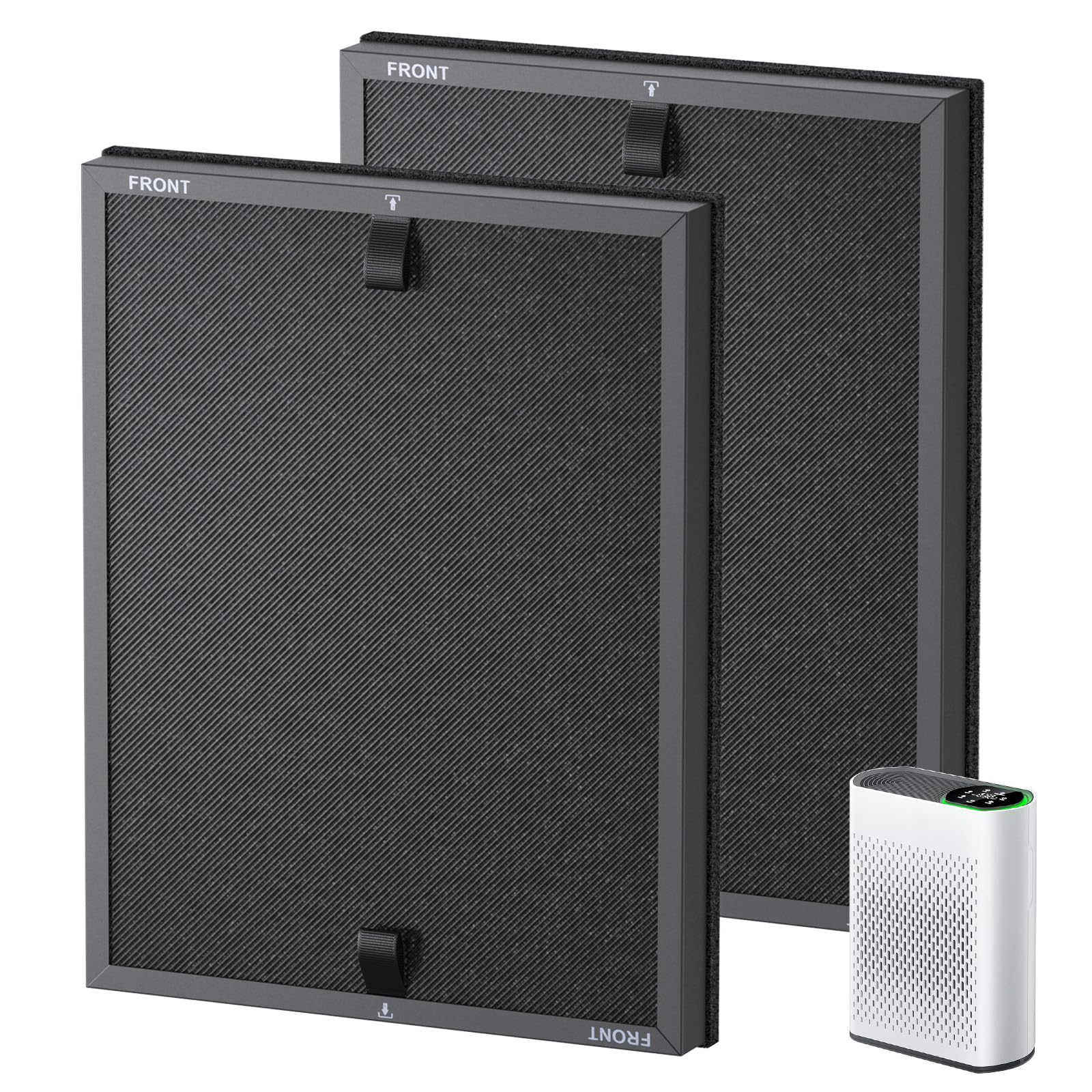 2 Pack HAP602 Replacement Filter Compatible with ECOSELF HAP602 / HAP602WF Air Purifier, Air Purifiers Replacement Filter for Home Large Room, # RF-HAP602-2P