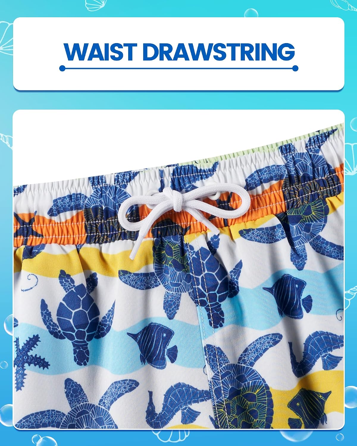 Angel season Boys Swim Trunks with Compression Liner Toddler Swim Shorts Stretch Bathing Suits for Boy Swimsuit Size 2-8