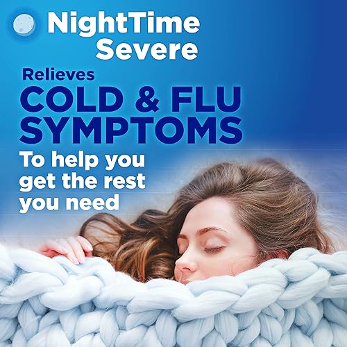 Miniatura 5 de Tienda Basic Care Medicamento para aliviar el resfriado severo y la gripe, paquete combinado, medicamento líquido para día y noche, original y baya,