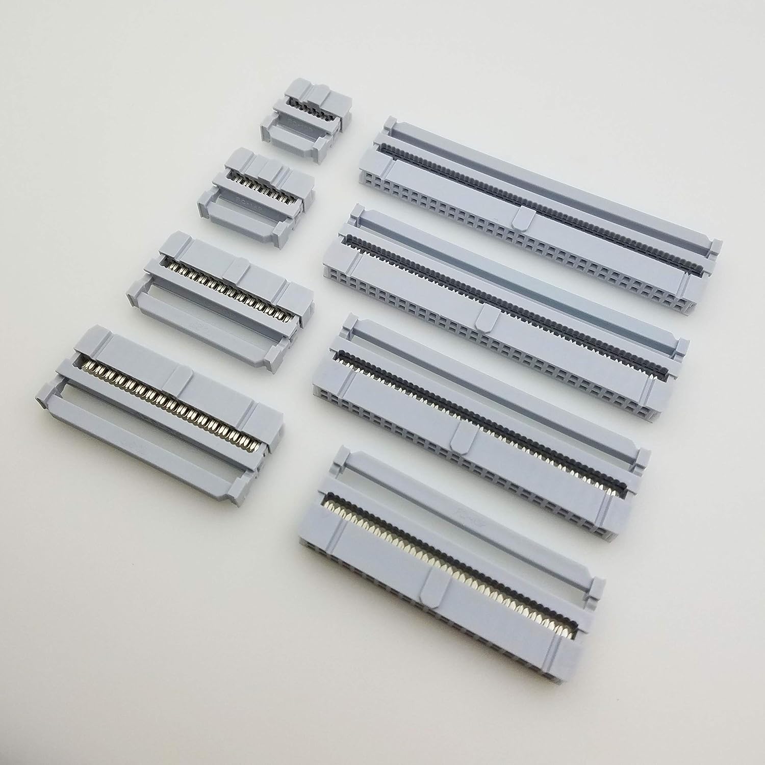 Davitu Electrical Equipments Supplies - DC2 DC3 FC FD DIDC IDC SOCKET BOX 2.54mm PITCH EJECTOR HEADER CONNECTOR 10 14 16 20 24 26 30 34 40 50 60 64 P PIN - (Color: DC2-SMT, Pins: 64P)