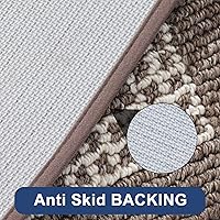 Vista 4 de COSY HOMEER Tapetes de cocina antideslizantes de polipropileno grueso para el hogar, lavable a máquina, 20 x 30/20 x 48 pulgadas, marrón