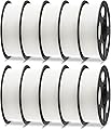 ANYCUBIC PLA+ 3D Printer Filament 1.75mm, 10kg PLA Plus Filament, Printing with Most FDM 3D Printers, Intelligent Identification Filament, White