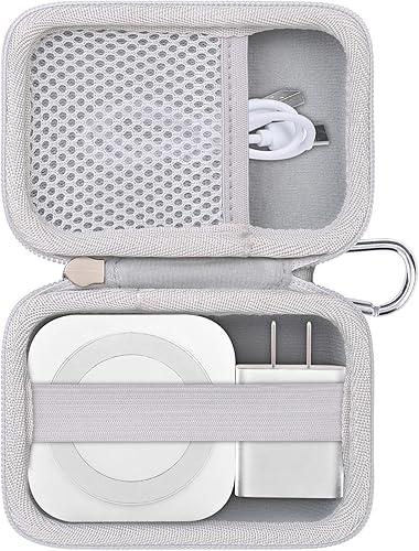 Miniatura 10 de khanka Funda de viaje rígida de repuesto para estación de carga LISEN 3 en 1, estación de carga inalámbrica de viaje para múltiples dispositivos,