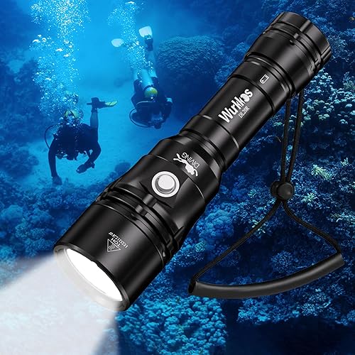 Miniatura 11 de Wurkkos WK20S Linterna de Buceo Scuba, Linterna de Inmersión de 2000 Lúmenes 363M de Largo Alcance SST40 LED 90CRI 5000K IPX8 Impermeable Antorcha