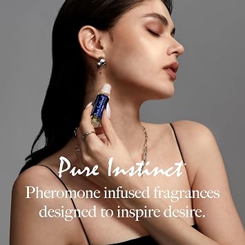 Pure Instinct Roll-On (2-Pack) - The Original Pheromone Infused Essential Oil Perfume Cologne - Unisex For Men and Women - TSA Ready
