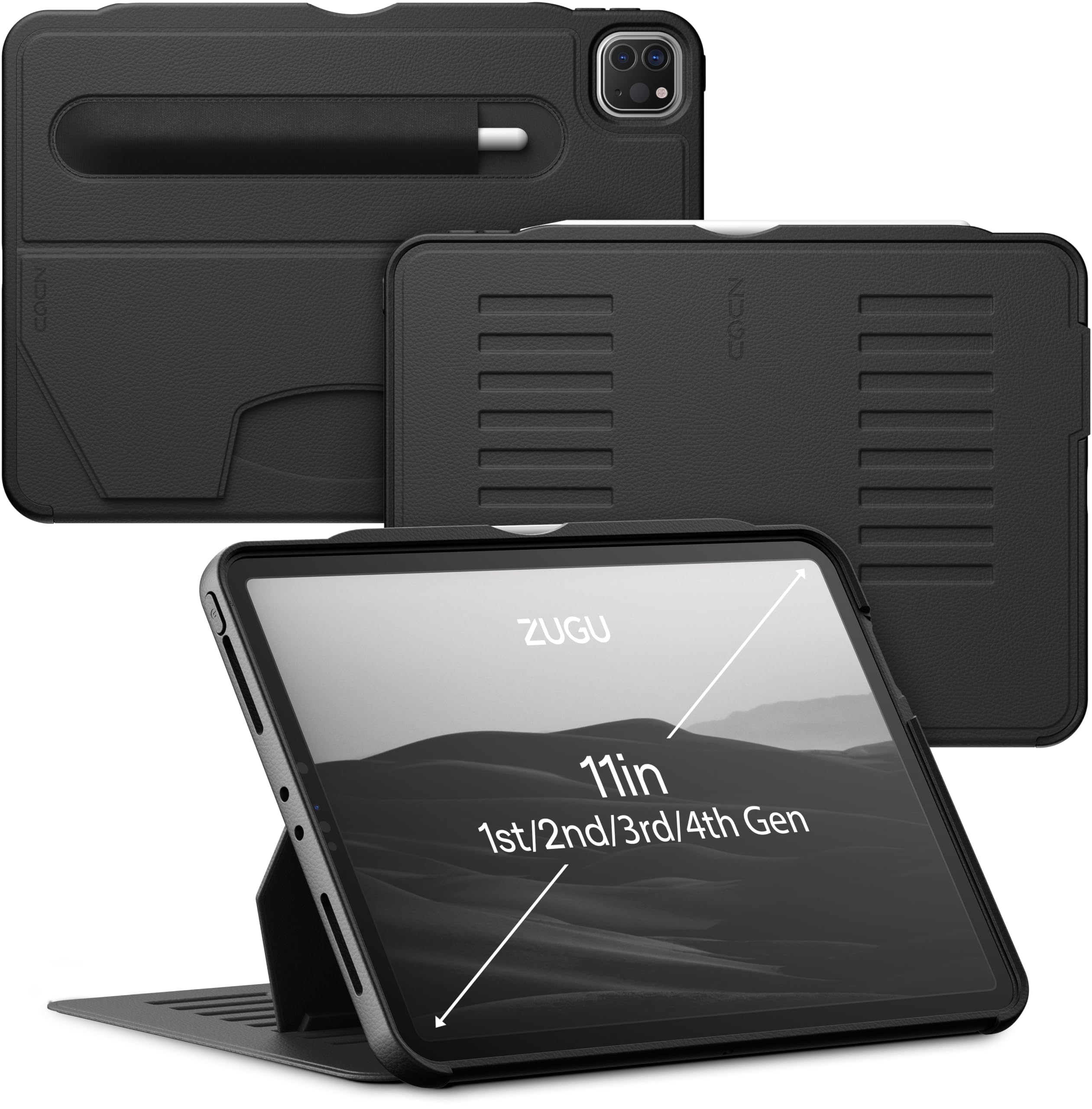 ZUGU CASE for iPad Pro 11 1st/2nd/3rd/4th Generation 2018/20/21/22 [Black] — Amazon image 8