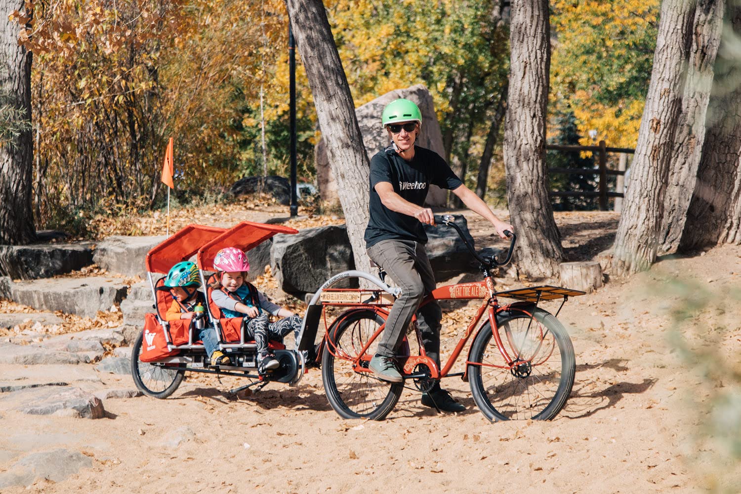 Amazon | Weehoo ツーバイクトレーラー | Weehoo | 補助輪・アクセサリ