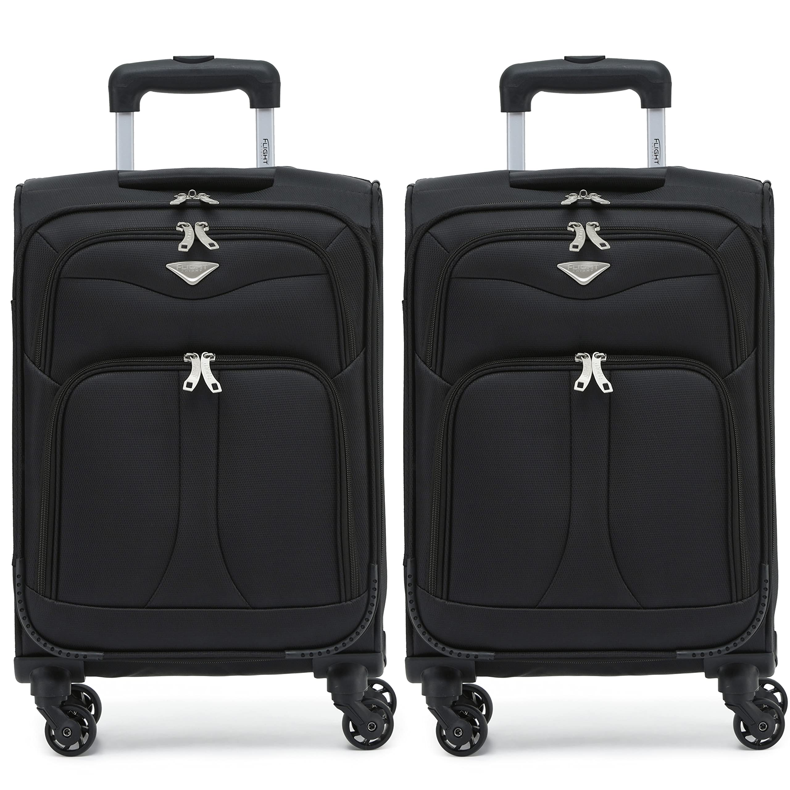 Flight Knight Lightweight 4 Wheel 800D Soft Case Suitcases Anti Crack Cabin & Hold Luggage Options Approved for Over 100 Airlines Including easyJet, BA & Many More! — view 114