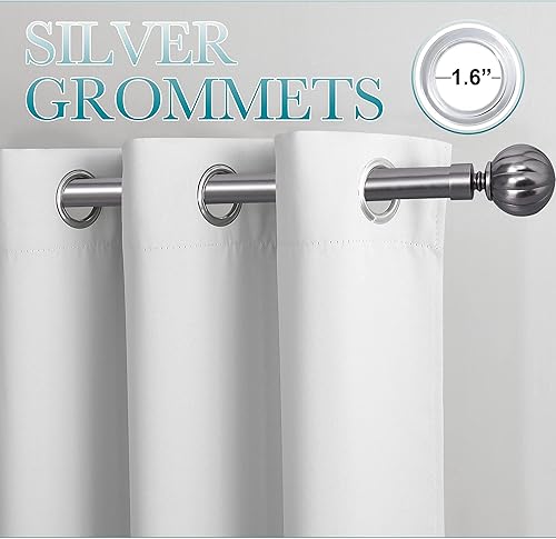 Miniatura 2 de NICETOWN Cortinas degradadas para dormitorio de niños, decoración del hogar para sala de estar, tratamiento de ventana con ojales, cortinas