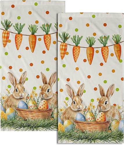 Miniatura 32 de Giwawa Juego de 2 toallas de mano de ciervos del bosque, toallas de mano de animales salvajes, toallas suaves para la cara de los invitados