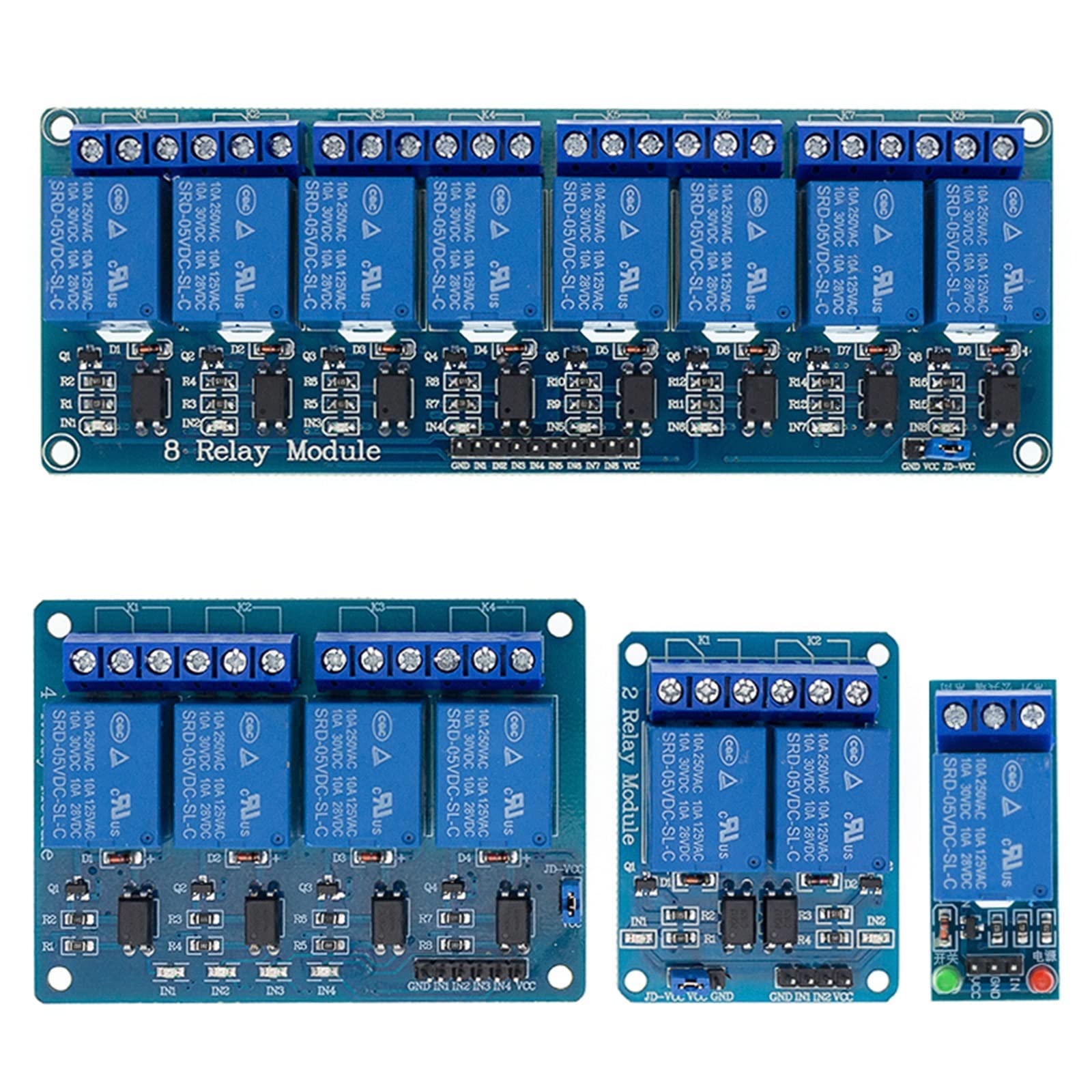 1 2 4 8 kanał 5 V moduł przekaźnika z transoptorem. Wyjście przekaźnikowe 8-drożny moduł przekaźnikowy w magazynie do (4 kanał 5 V)