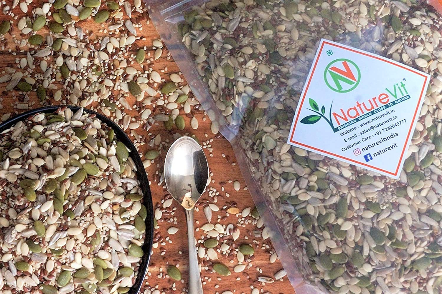 NatureVit Raw 5-in-1 Seeds Mix 1 Kg