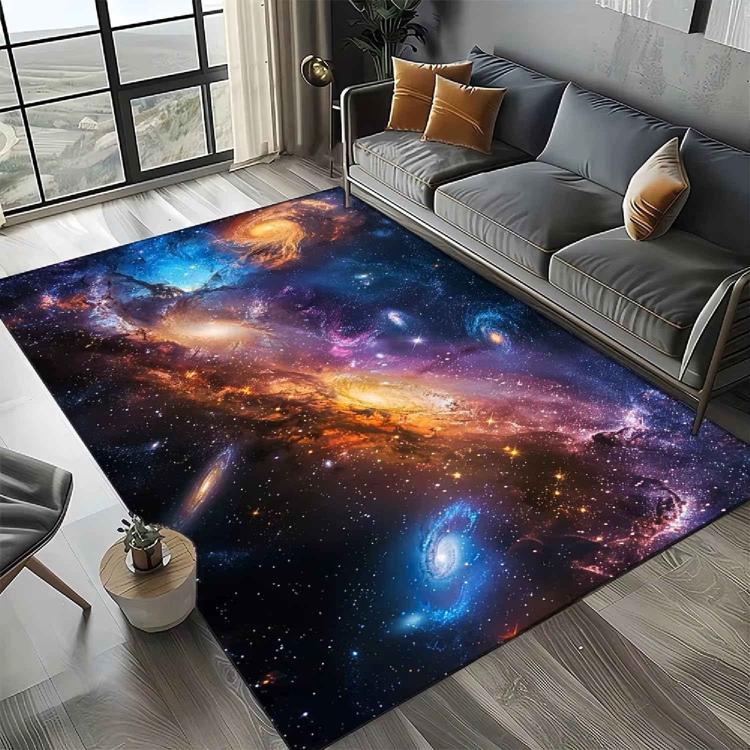 Tapis de sol antidérapant lavable résistant aux taches pour chambre d'enfant et ado
