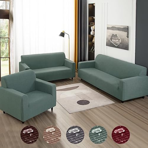Funda universal para sofá, funda elástica de 3+2+1 plaza, funda duradera para sofá con cojín de 124, resistente a las manchas, juego de fundas disponible en Yaxa Colombia