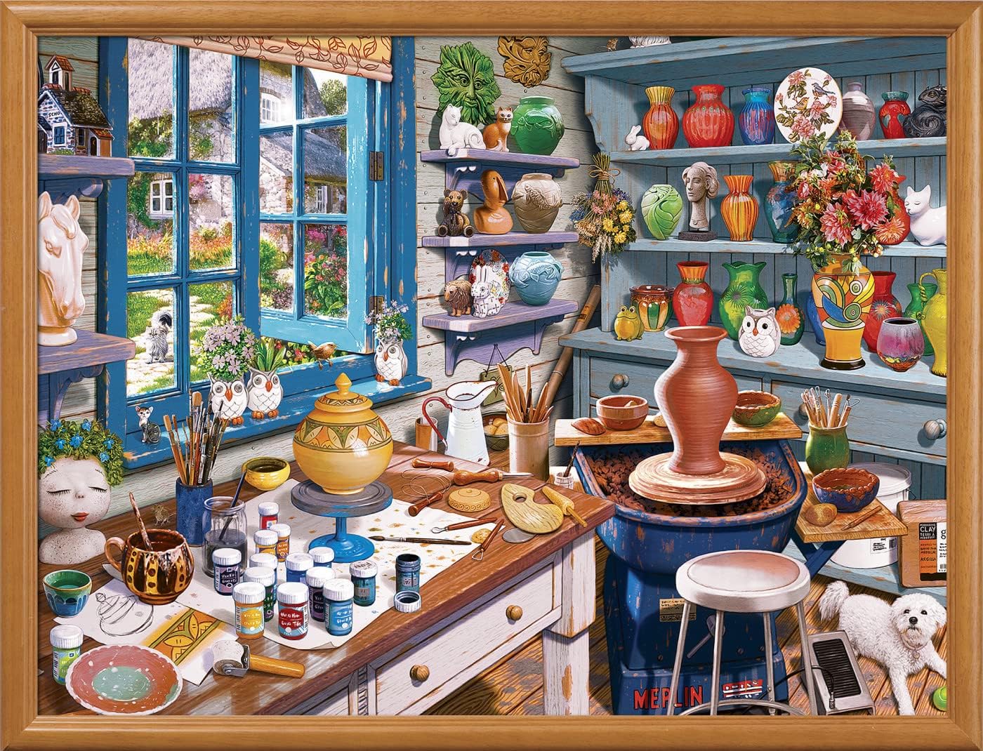 MasterPieces 550 Piece Jigsaw Puzzle for Adults, Family, Or Kids - Garden Getaway - 18"x24" : Steve Read: Everything Else