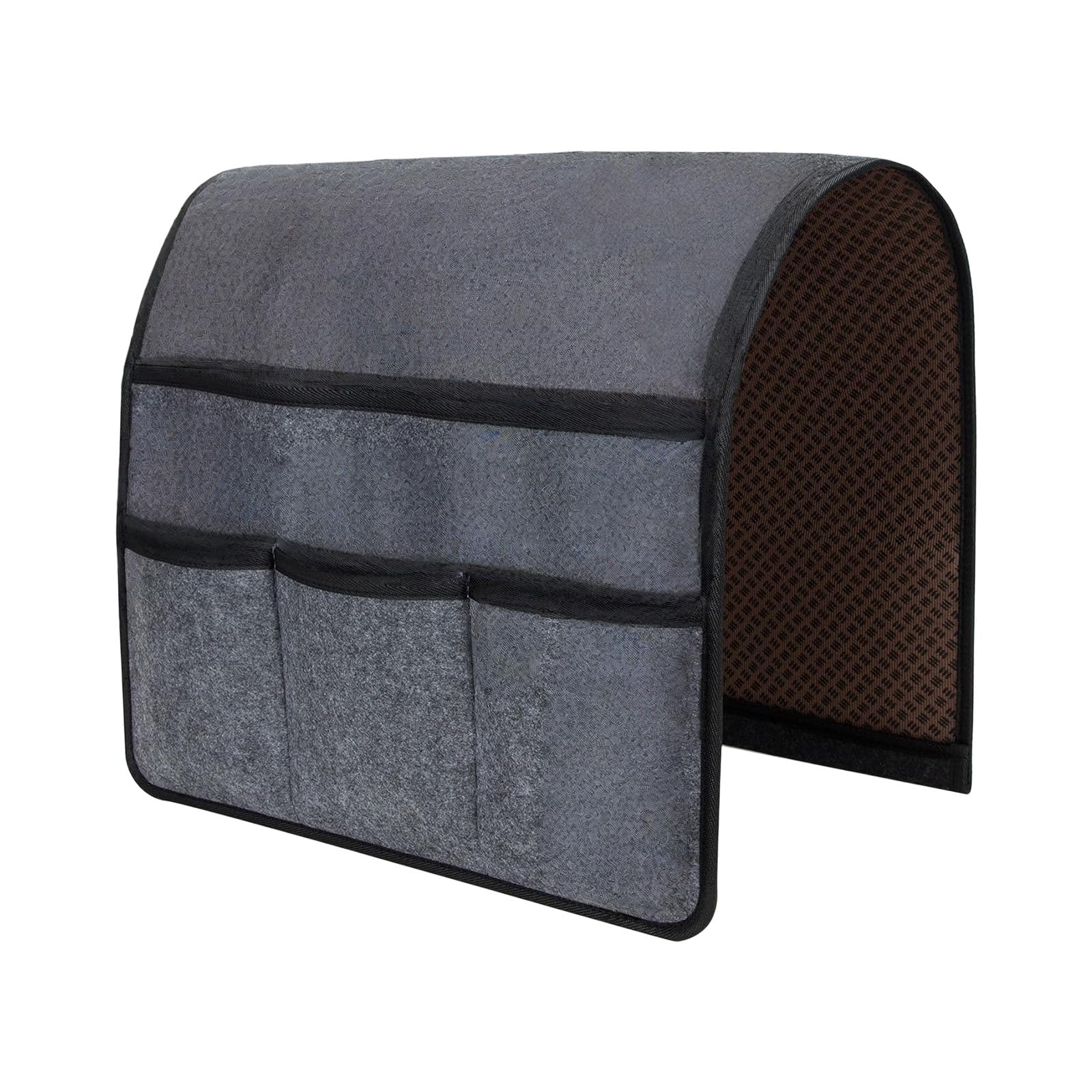 OSNIYAW Multifunctional Sofa Armrest Organiser Couch Armchair Remote Stand with 4 Pocket for Magazines Tablet Phone Snacks Couch Storage Bag Owner