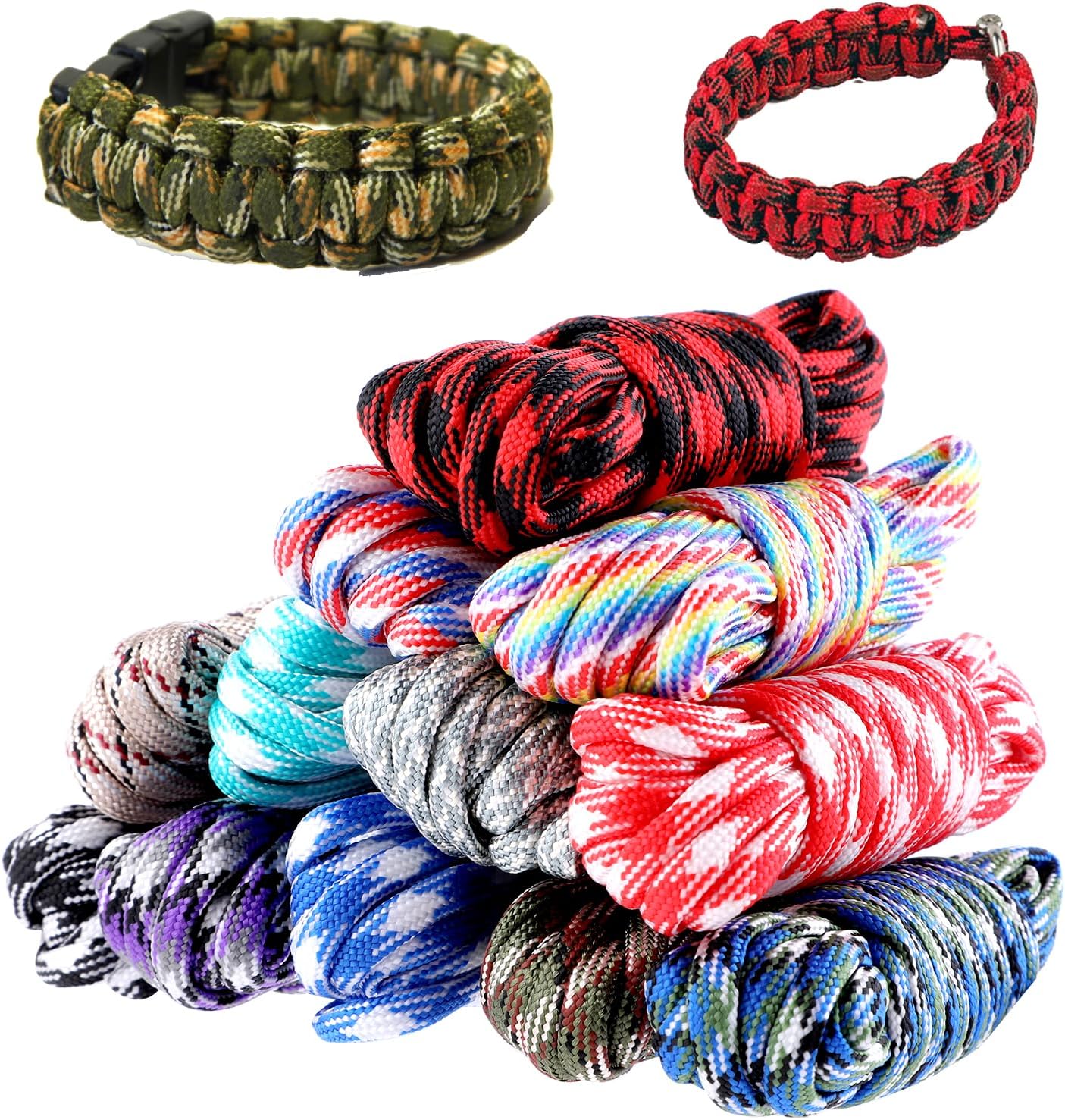 DSLSQD 12 Colors Paracord Kit 550 Paracord Multifunction