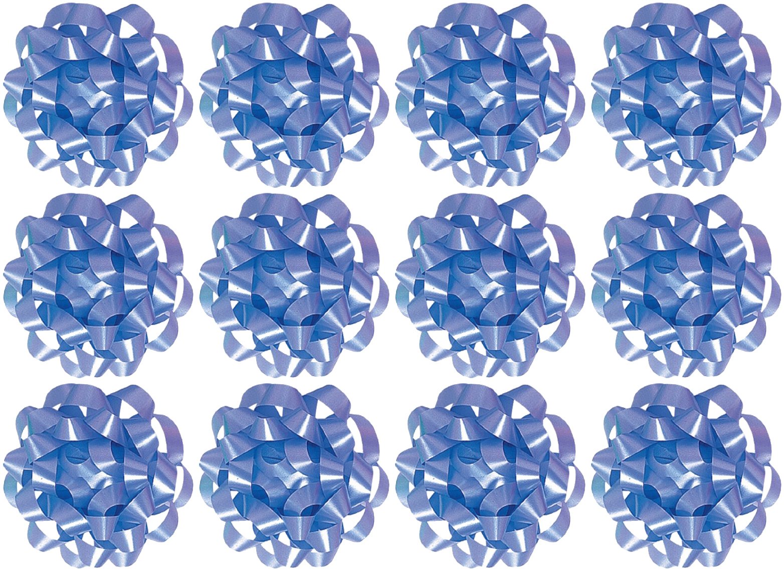 The Gift Wrap CompanyDecorative Confetti Gift Bows, Large, Light Blue, pack of 12