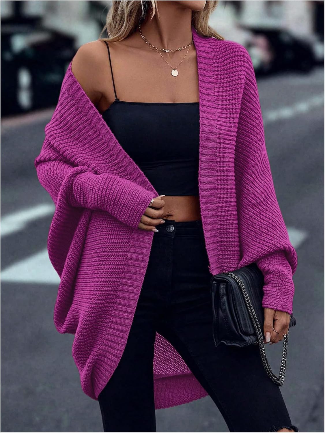 SOLY HUX Women's Open Front Cardigan Ribbed Knit Long Sleeve Sweater Outerwear Fall Clothes - Image 5