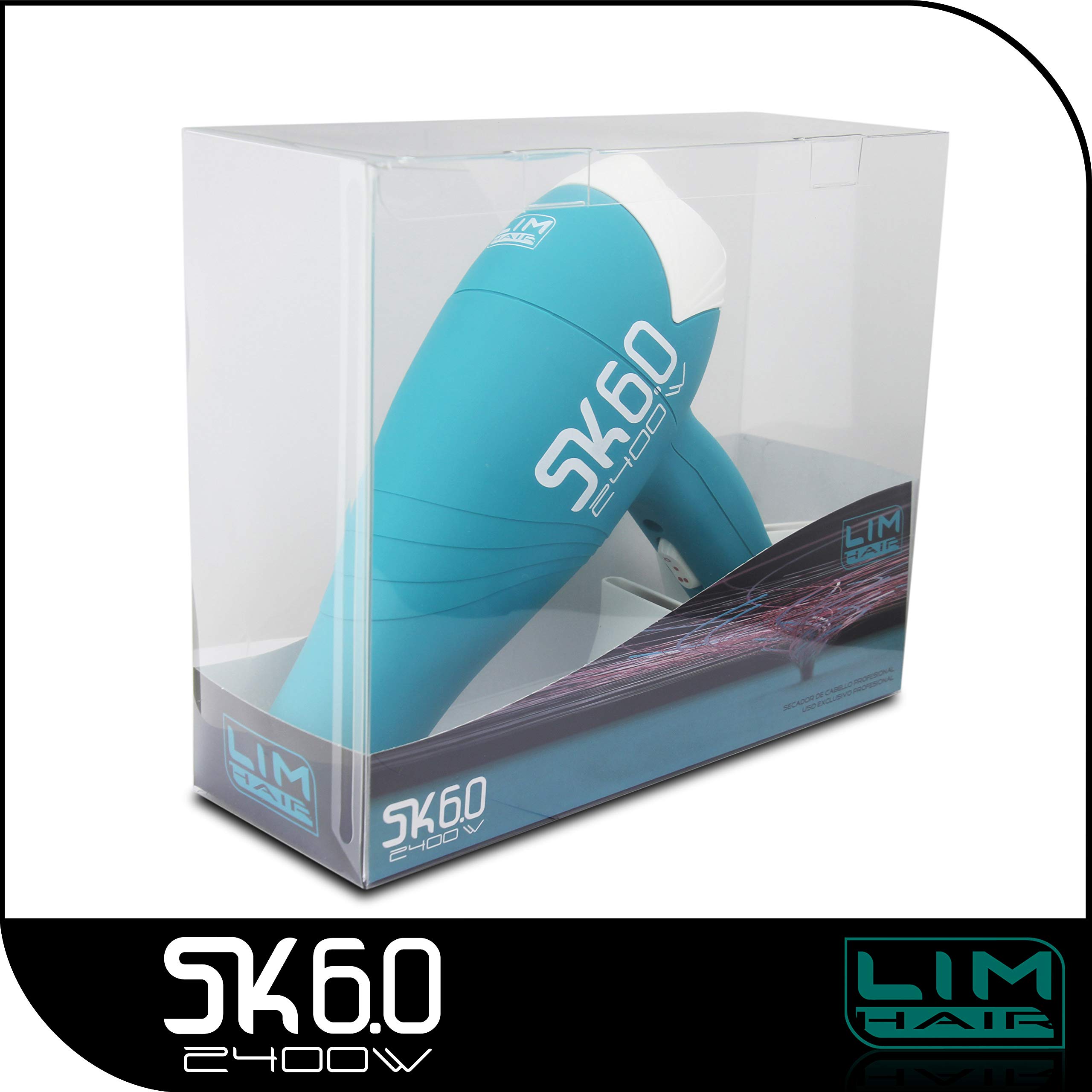 Lim hair - Asciugacapelli professionale SK 6.0, 2400 W (Turchese)