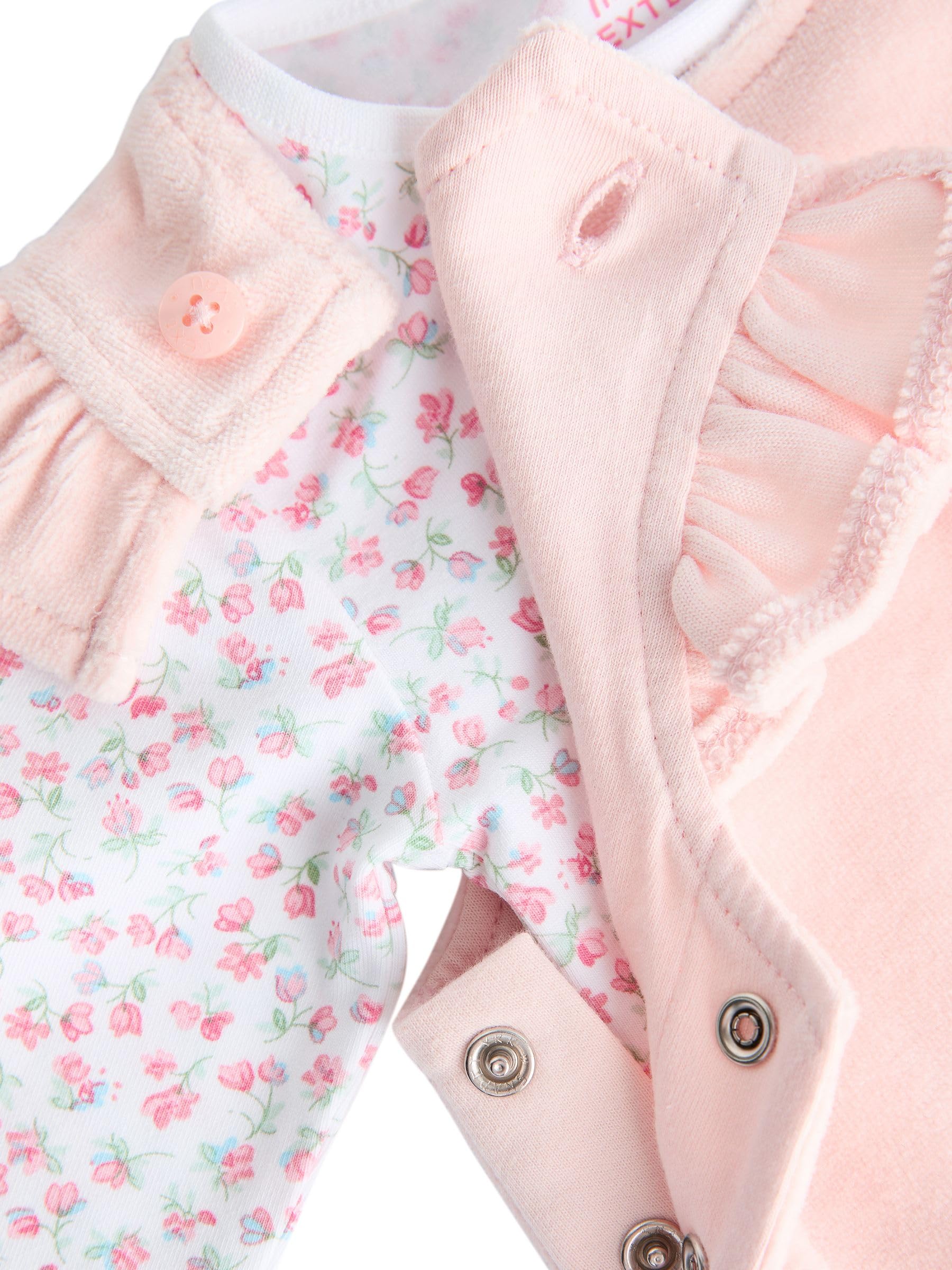 NEXT Bebés niña Conjunto de Peto y Bodi de Manga Larga para bebé
