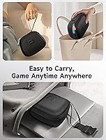 Vista 7 de JSAUX Carry Case for Nintendo Switch 2 Pro Controller, Travel Protective Case All-around Protection Portable Carrying Bag -Black Estilo clásico