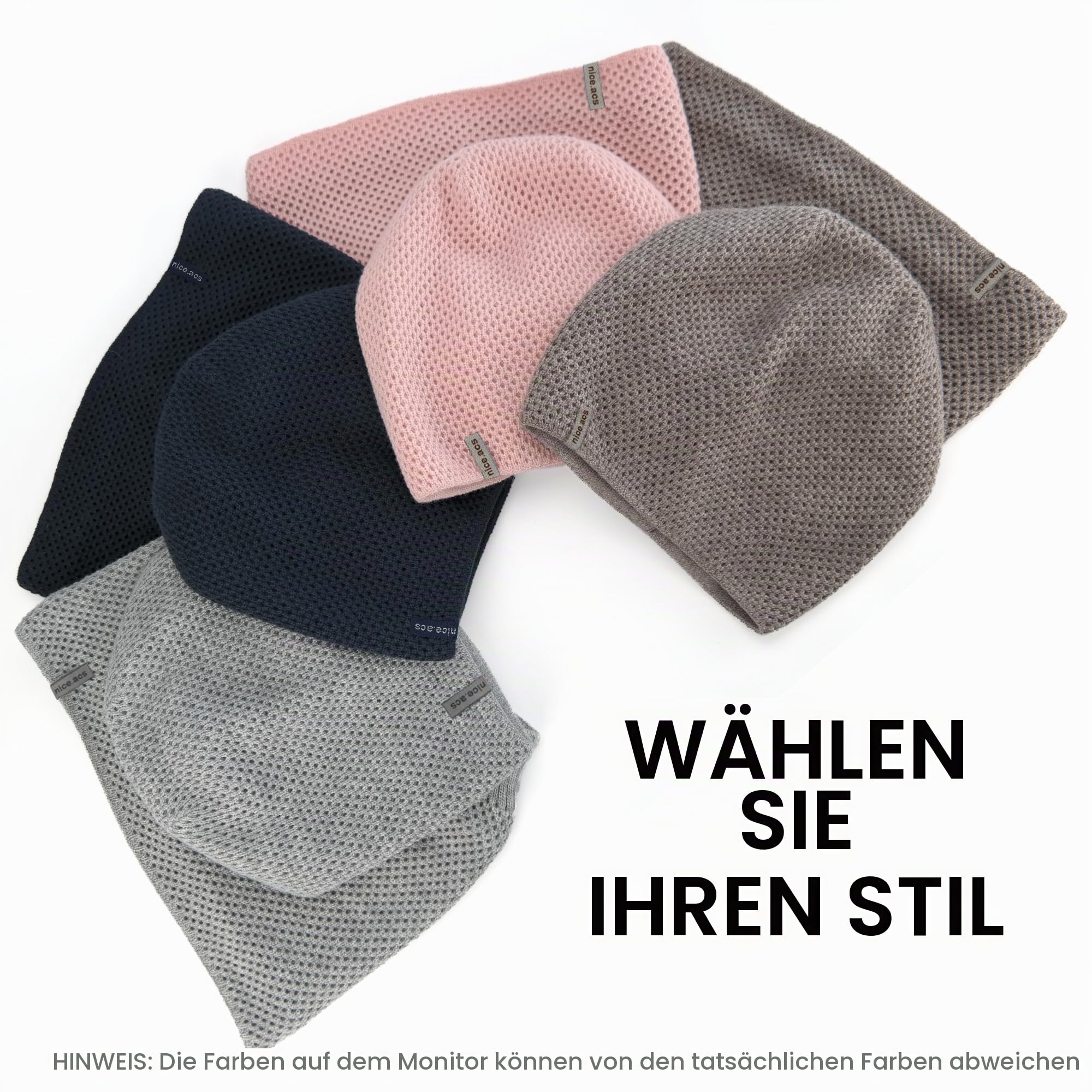 Braxton Hats and Scarf Set for Women - Knit Winter Plain Beanie Neck Warmer - Wool Fleece Cap Infinity Scarfs