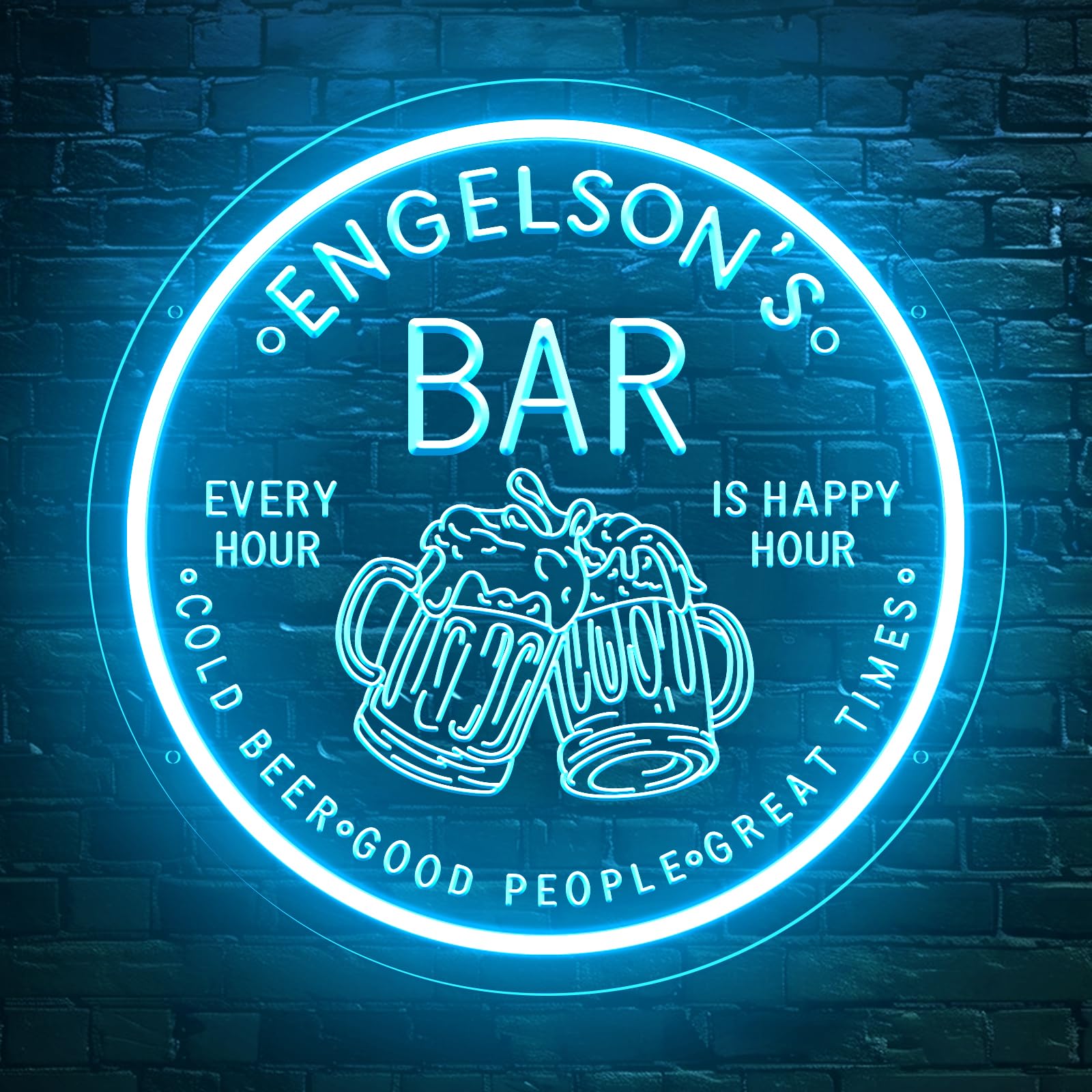 Custom Neon Bar Signs for Home Bar, Handmade Dimmable Personalized Bar Signs, Durable Neon Beer Signs for Man Cave, Bar Led Light Up Sign For Men Dad Gift Business (BAR 2) — image 1