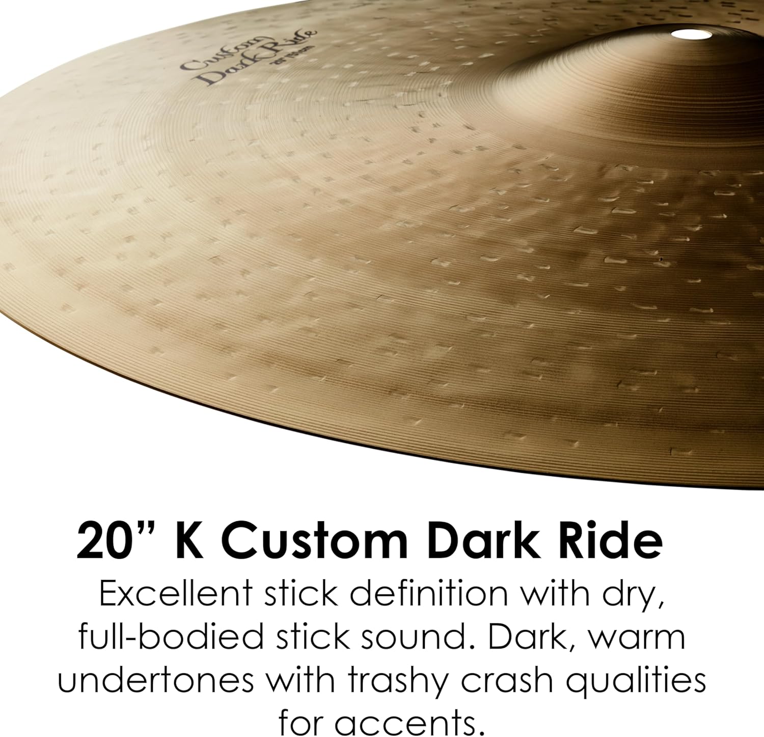 Zildjian K Custom Dark Ride Cymbal - 20 Inches