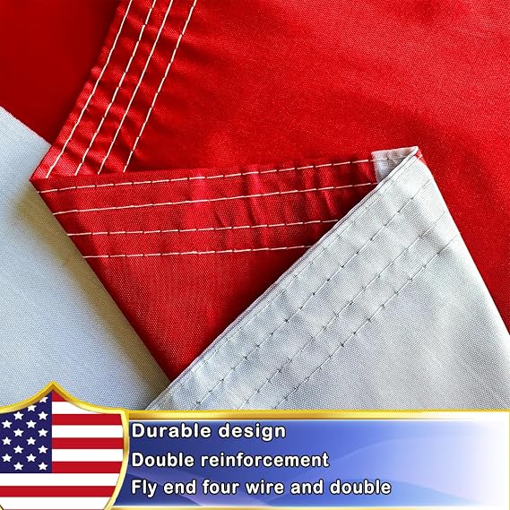 VOLTA Double Sided Texas State Flag 2x3 ft, Outdoor Heavy Duty 3-Ply Durable Nylon Texas State Flag with Canvas Header/Brass Grommets for Indoor and Outdoor Decorative use.