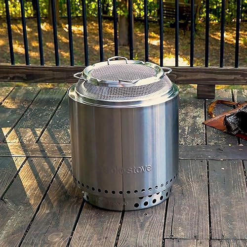 Miniatura 10 de Solo Stove Ranger Shield - Protector de chispas de acero inoxidable para fogatas, pantalla protectora de malla para patio trasero y exteriores, para