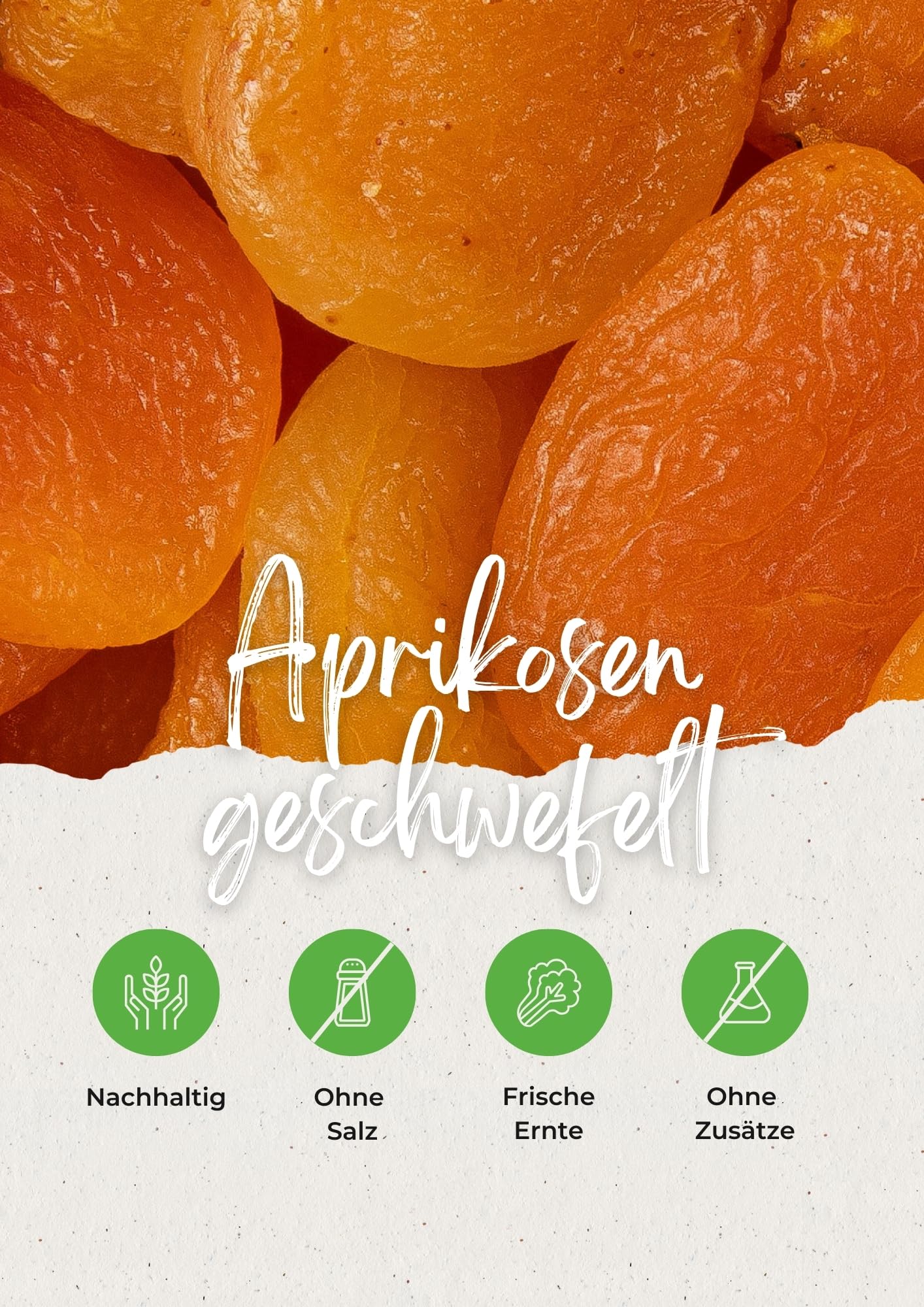 Vitalesia Aprikosen 5kg | geschwefelt | ohne Zuckerzusatz | Premium Aprikosen aus der Türkei | fruchtig‐süß & soft | Trockenfrüchte | vegan
