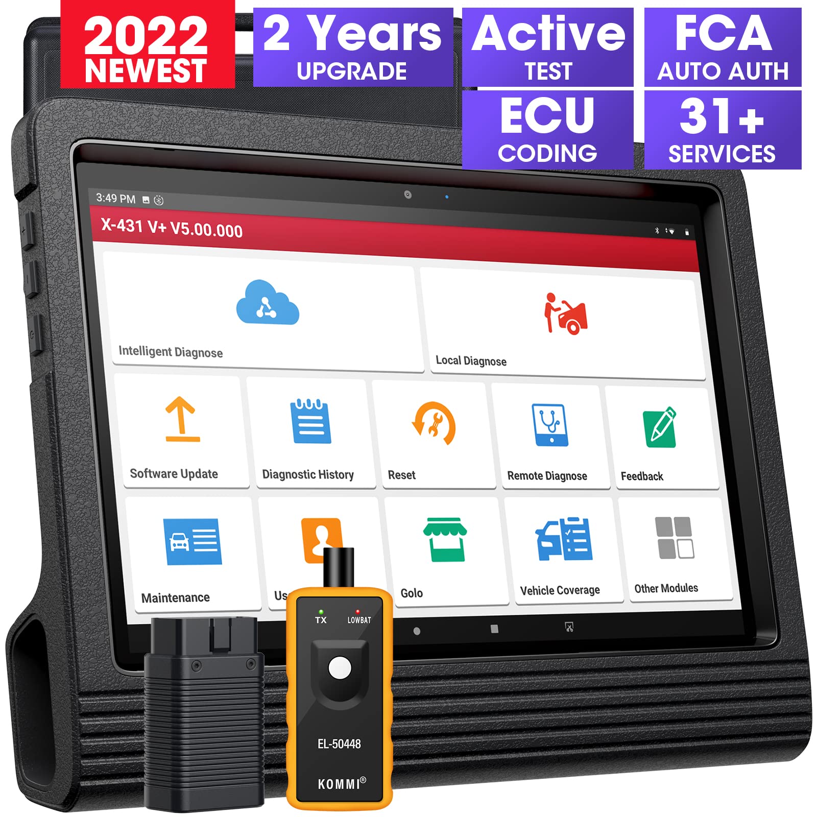 LAUNCH X431 V+ V4.0 Bidirectional Scanner, 2022 Version, Full System